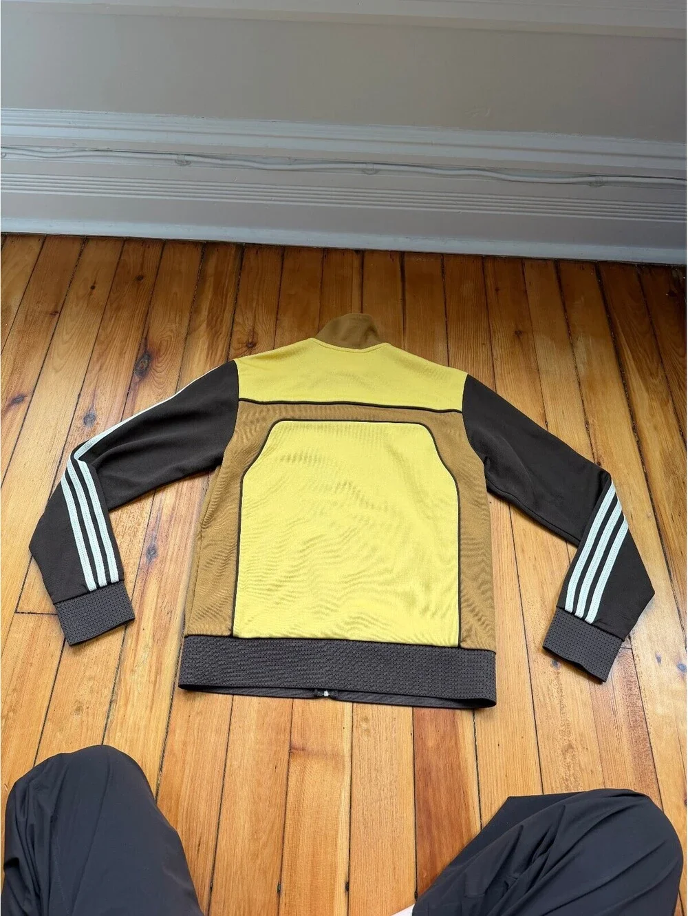 Adidas Wales Bonner Brown Yellow Track Jacket Small